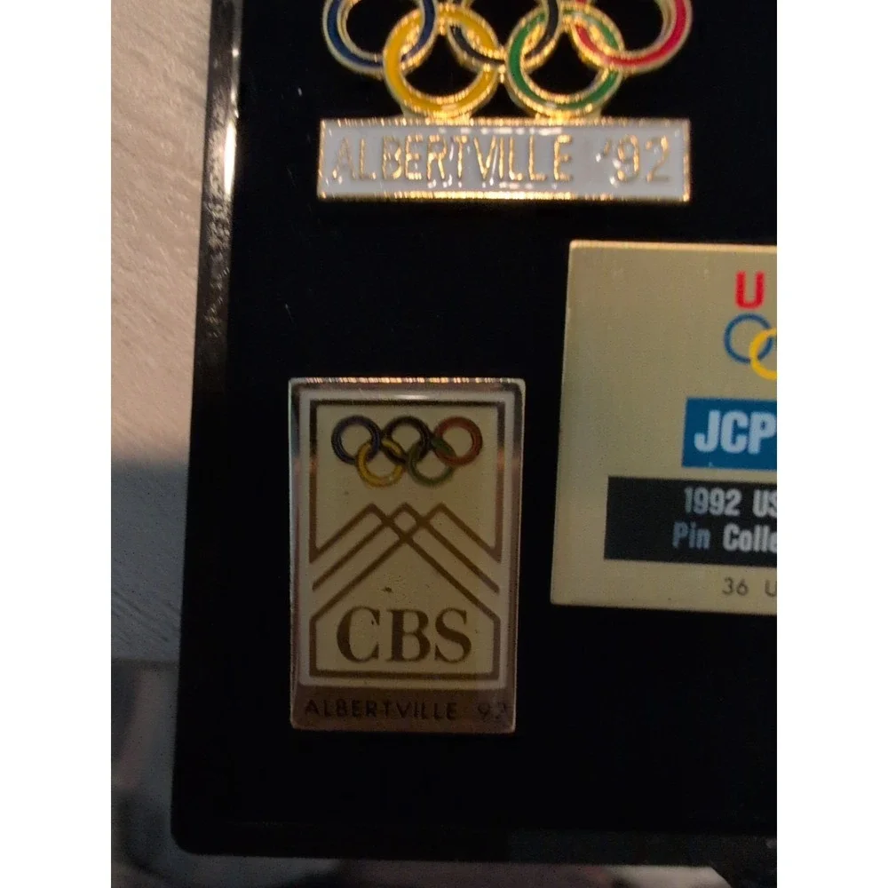 1992  Albertville JCPenny US Olympic‎ Pin Collector Set in Case - Lot of 5 Pins